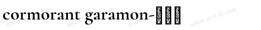cormorant garamon字体转换